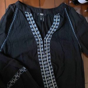 Black blouse by Paige extra small - lightly used - must wear a/black cami